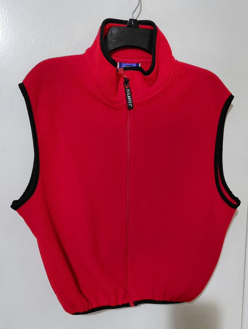 Womens Large Petite Polartek Red Fleece Made In USA Great Condition Many Pockets - Picture 6 of 15